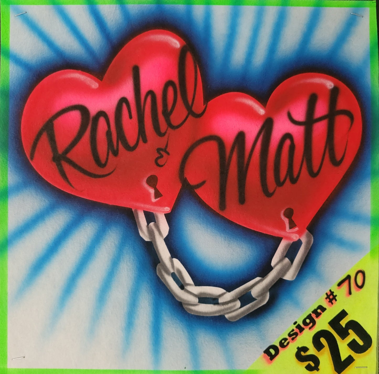 Hearts with chain