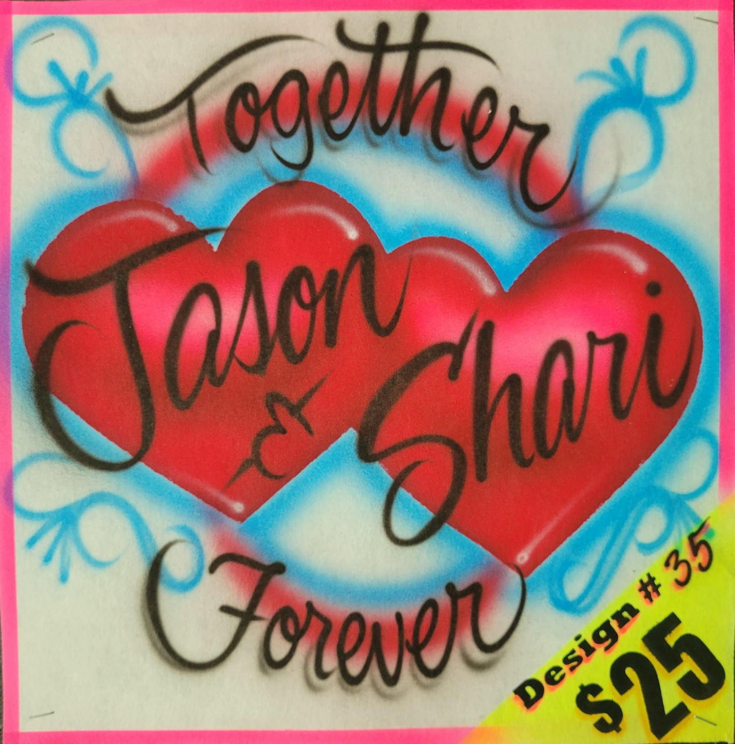 Together forever hearts