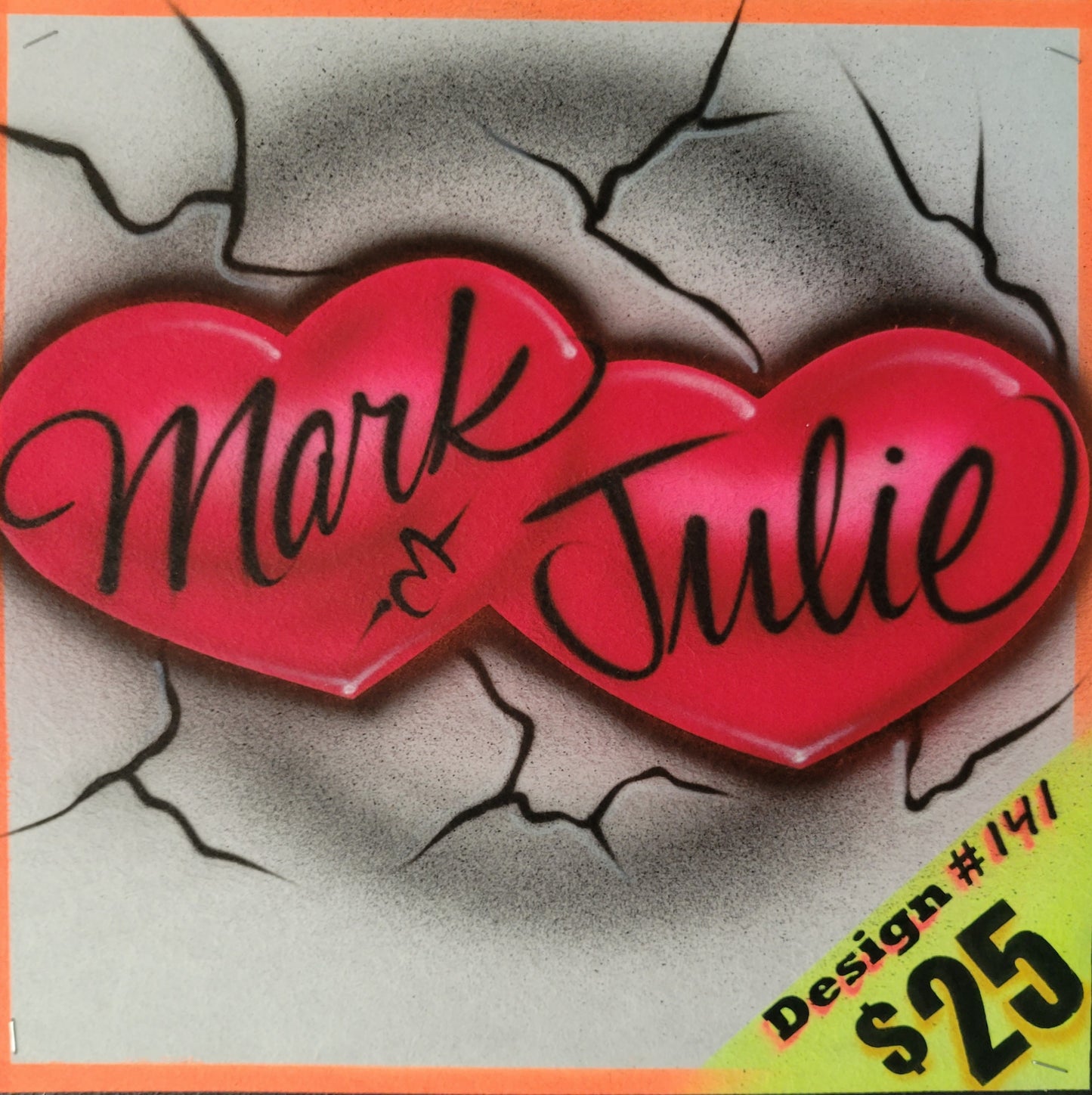 Crackle hearts