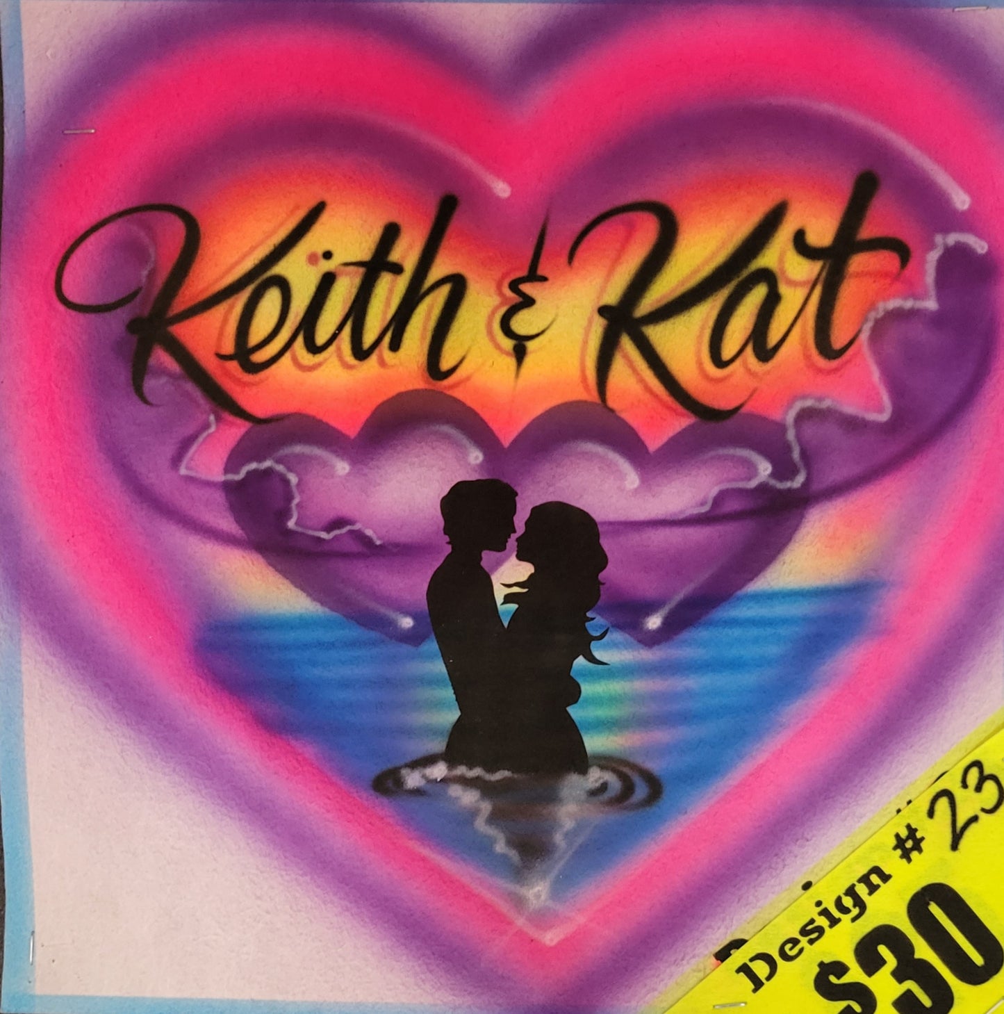 Multi color Couples heart
