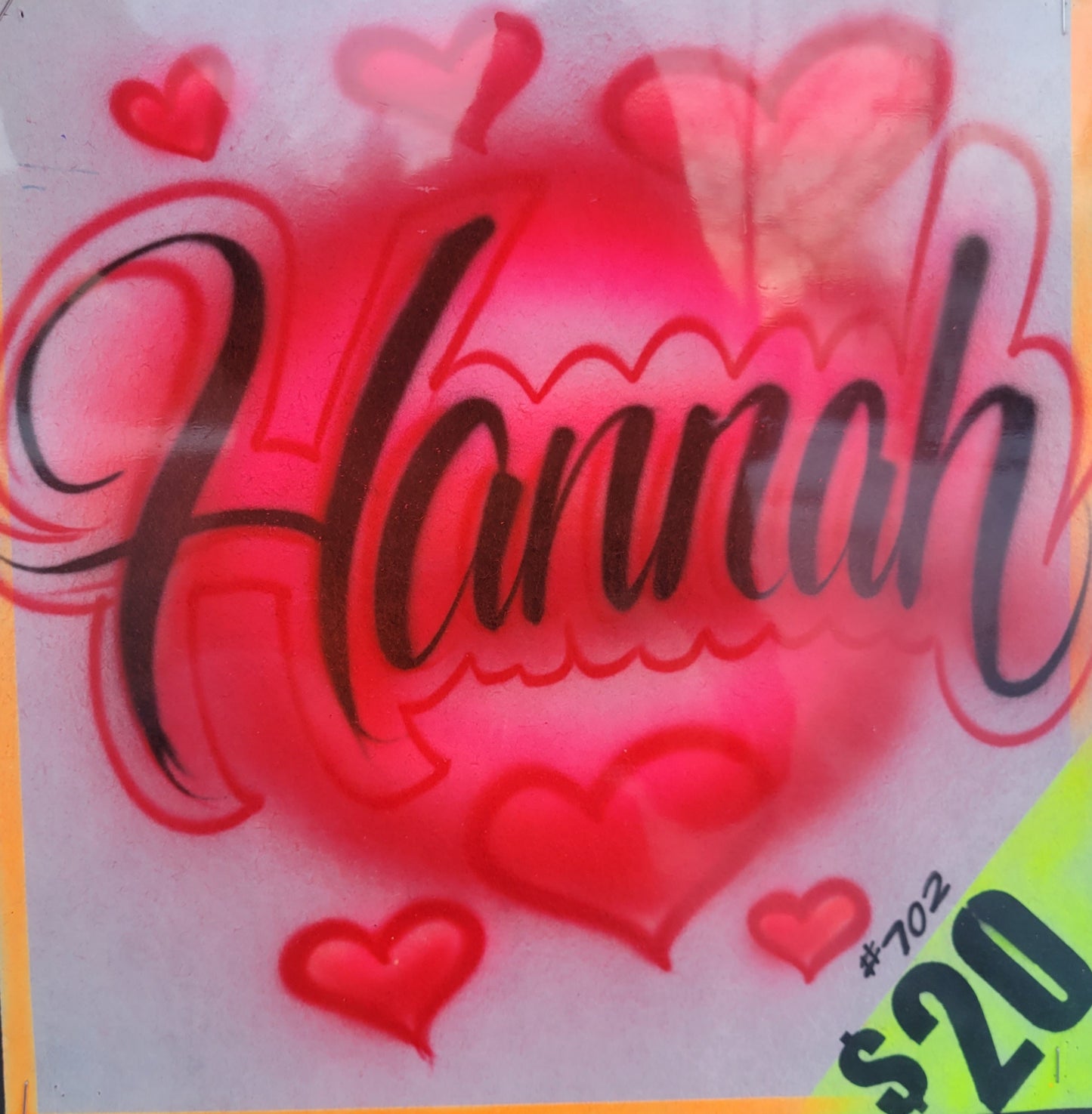 Name with hearts