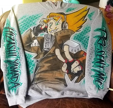 Custom Painted Present Mic Hoodie