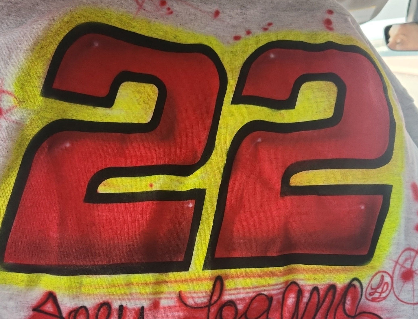 Logano 22.  Large crew neck sweatshirt