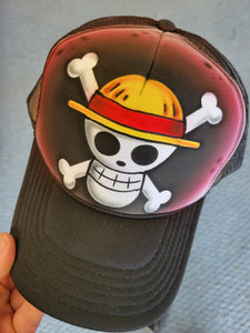 One piece skull hat