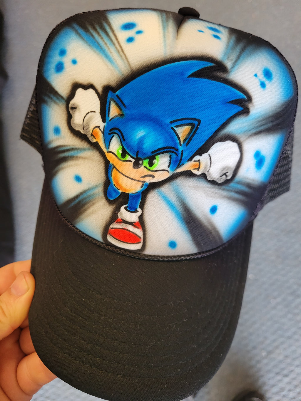 Hand Painted Sonic Hat