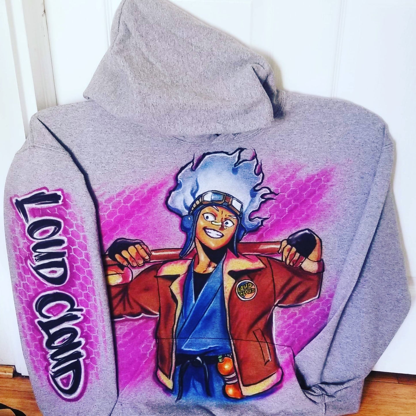 Custom Painted Loud Cloud Hoodie