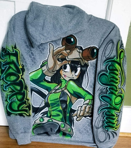 Custom Painted Froppy  Hoodie