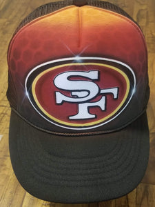 Hand Painted 49ers Hat