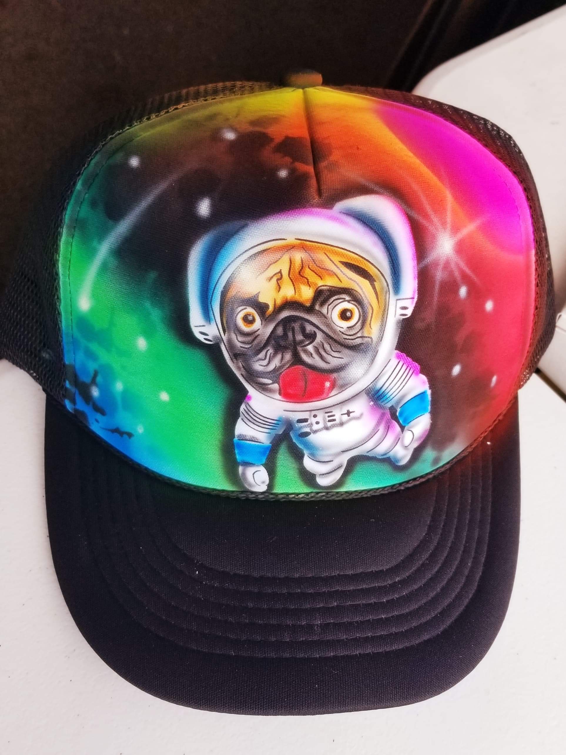 Custom Space Pug Hat