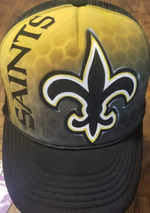 Hand Painted Saints Hat