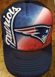 Hand painted Patriots Hat